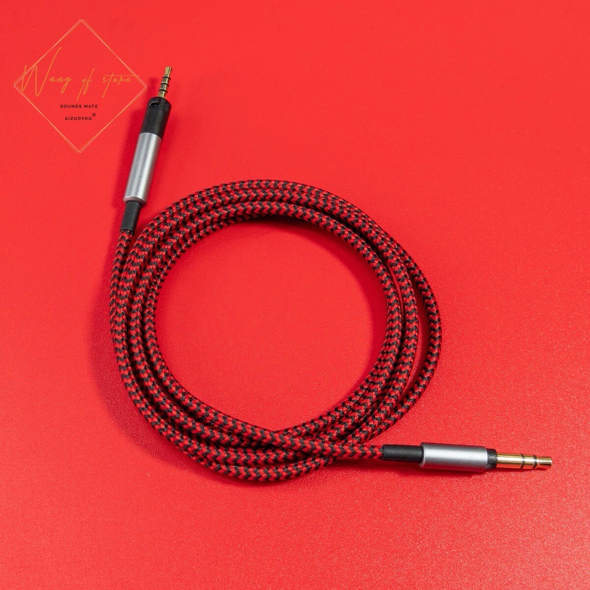Câble Audio De Rechange ATH-M40X M50X M70X - Jack Stéréo 3,5 Mm (6,35 Mm) à 2,5 Mm Spiralé 1,4 M Noir Audio Technica