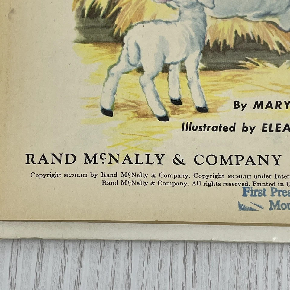 Rand McNally Stories of The Christ Child Mary Alice Jones 1953 Jesus Easter Book - Image 4 of 4