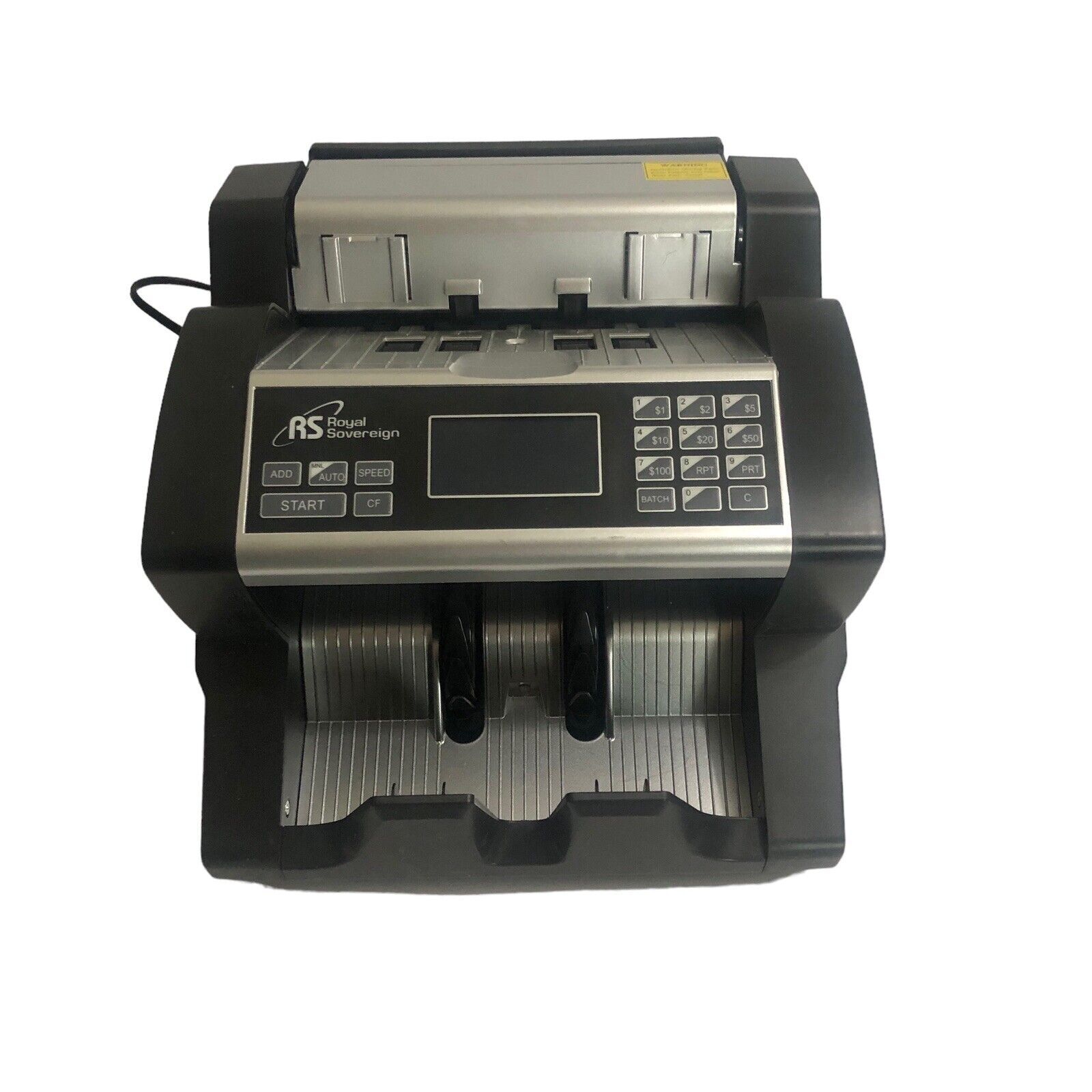 Rbc Pos Machine Royal Sovereign Front Loading High Speed Bill Counter w/ Value Counting ...
