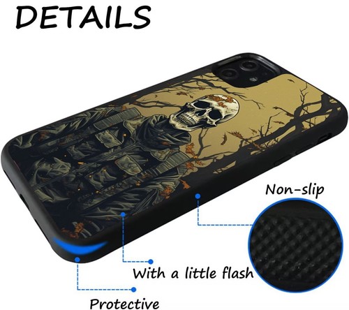 patriot skeletons armed Universal Cover For Samsung A15 A16 S23 S24 S25 Ultra FE - 第 20/25 張圖片