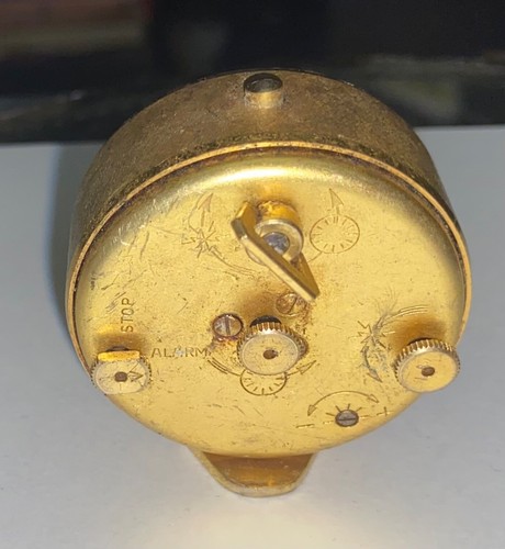VINTAGE LeCoultre 8 DAYS ALARM TRAVEL CLOCK #101. Repair or Parts - Picture 11 of 12