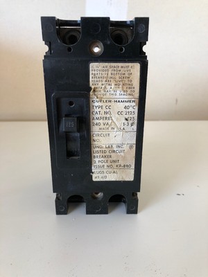 CC2125X EATON CUTLER HAMMER 125 AMP CIRCUIT BREAKER
