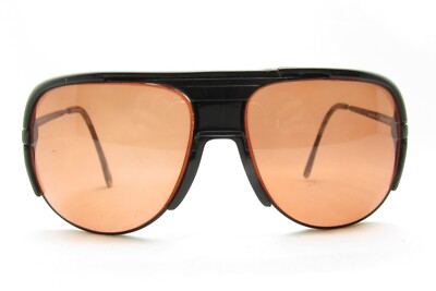 MARCHON MARCOLIN DESIGNER AVIATOR BLACK EYEGLASSES FRAMES ITALY 62