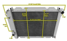 4 Row Discount Champion Radiator for 1968 Ford Galaxie