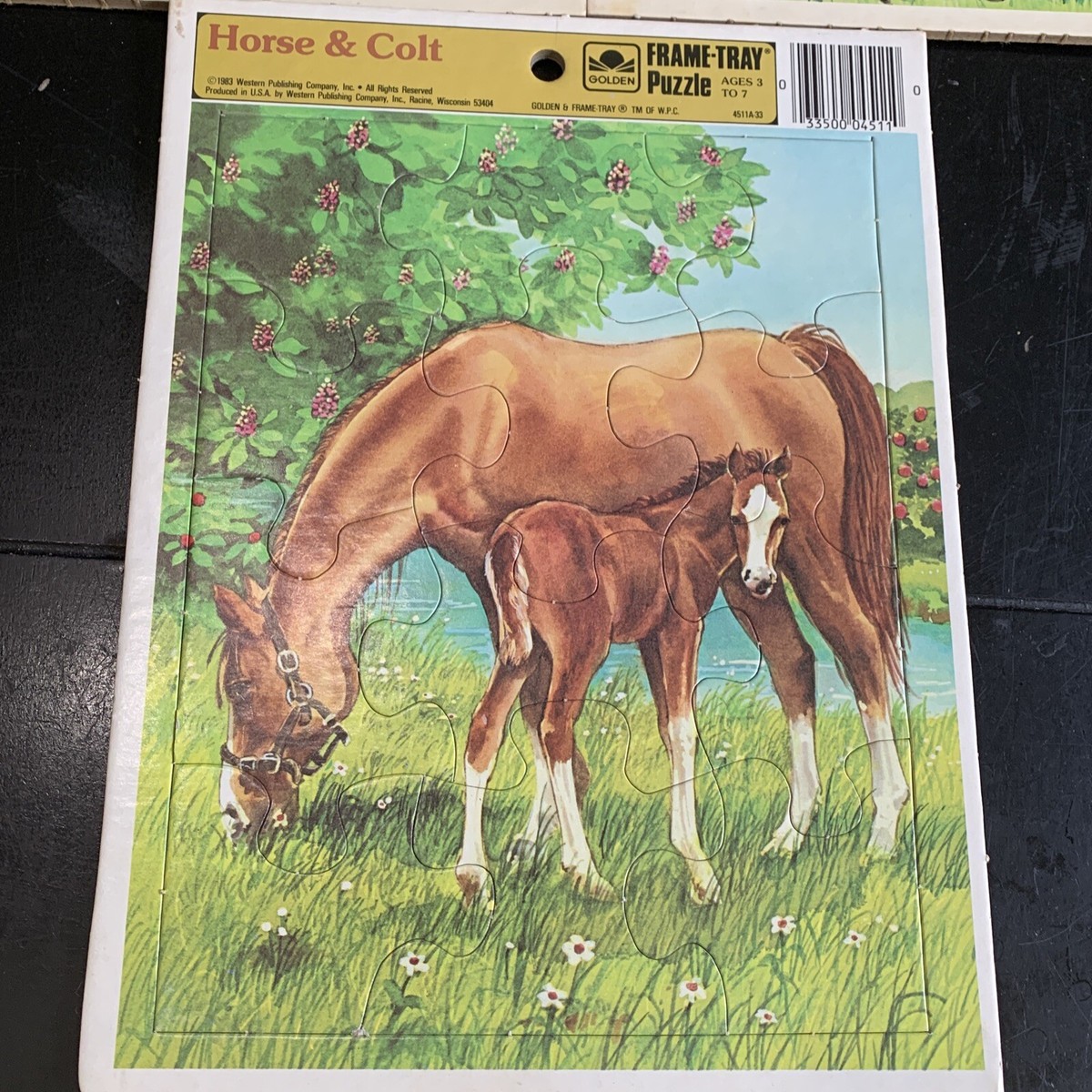 Lot 3 Golden Frame Tray Puzzles Animals- Spring Discovery