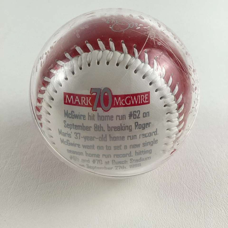 Mark McGwire Fotoball MLB Souvenir Coleccionista Béisbol 70 jonrones De colección 1999 Foto 3 de 4