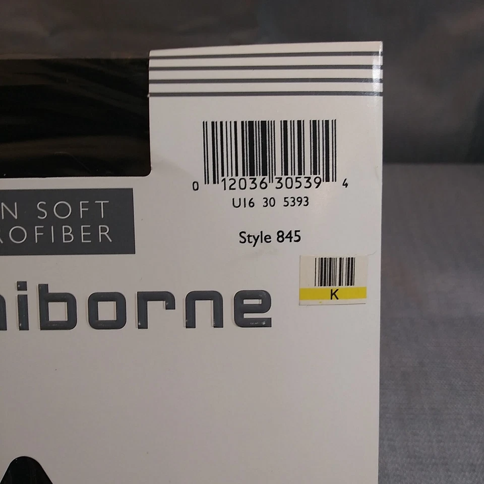 Top de control de pantimedias de microfibra opacas ligeras Liz Claiborne extra altas negras Foto 4 de 4