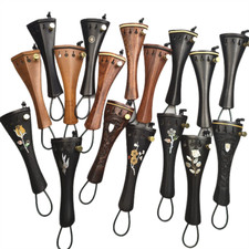 Hollow Harp Violin tailpiece with lined trimmers 4/4 full size ebony rosewood
