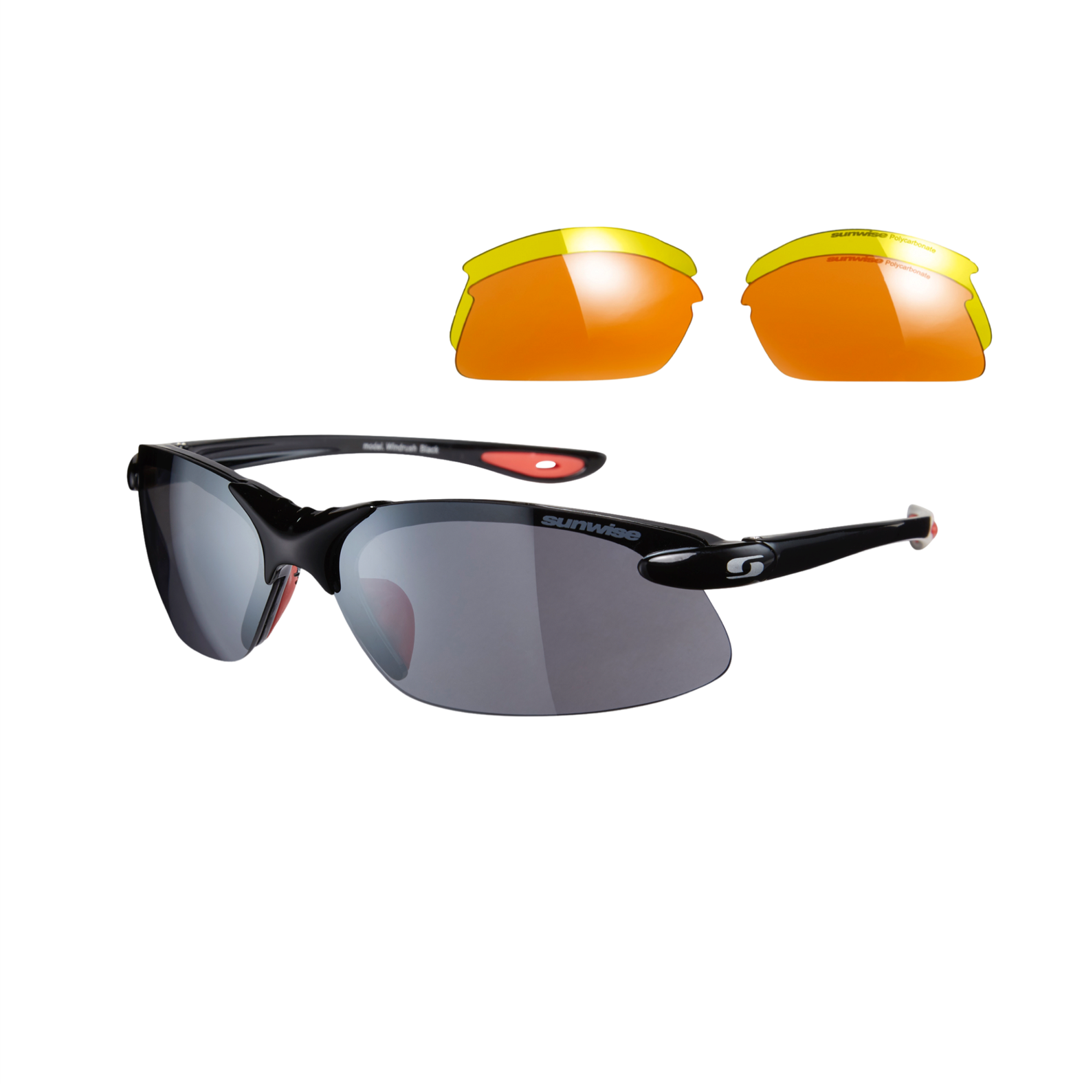 Sunwise Windrush Sprint Black, - Sports & Outdoor Activity Sunglasses