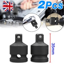 2X Adapter Reducer 1/2'' to 3/8'' Pneumatic Air Impact Sleeve Socket Step Down P