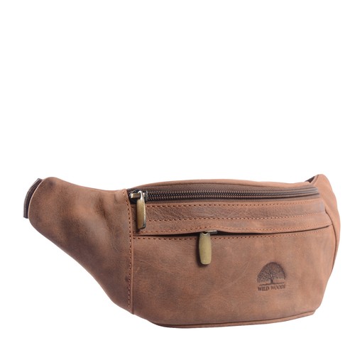 Wild Woods Vera Pelle Marsupio Borsa da Cintura Unisex Marsupio IN Braun |  eBay