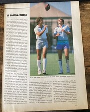 1986 vtg original magazine photo doug flutie darren flutie boston college