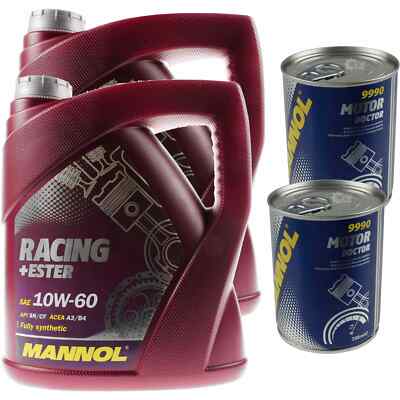 8L Motoröl MANNOL Racing+Ester 10W-60 2x MANNOL Motor Doctor ADDITIV