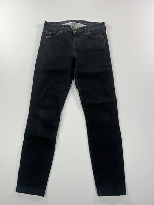 7 FOR ALL MANKIND THE SKINNY Jeans - W26 L26 - Black - Great Condition - Women s