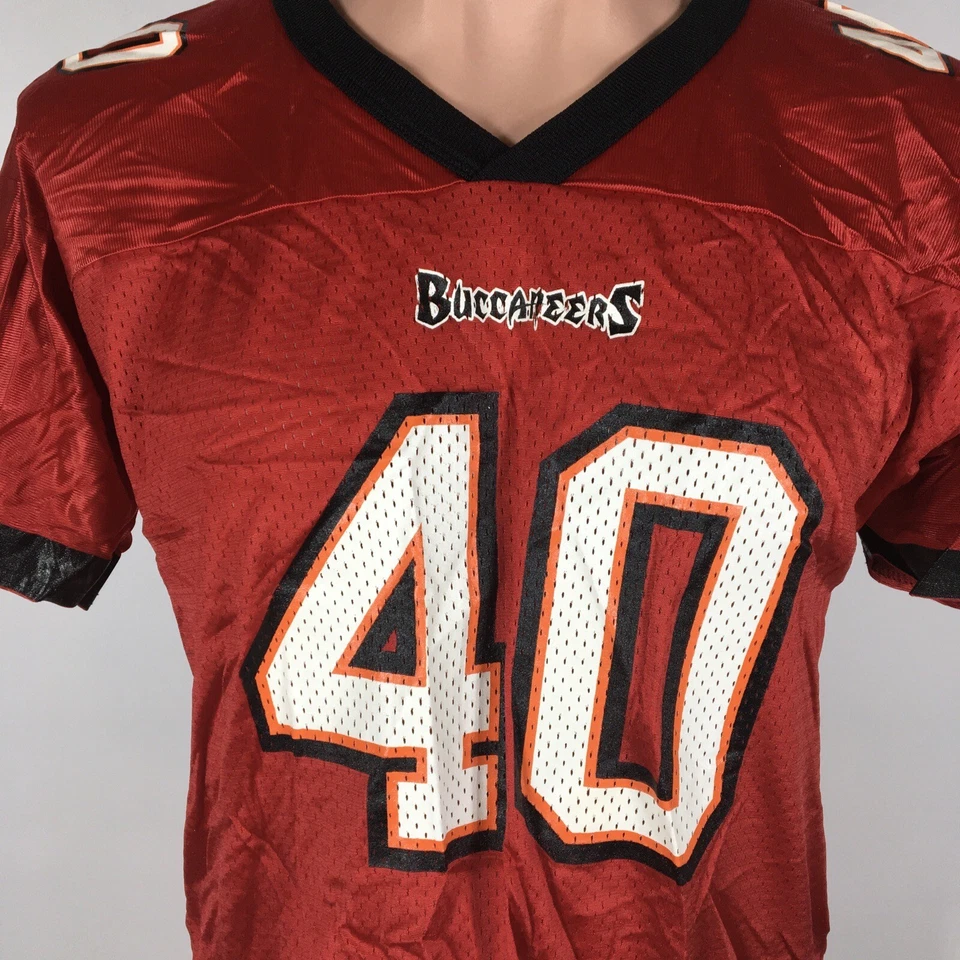 Camiseta deportiva juvenil de fútbol americano de colección de los 90 CAMPEÓN de los Tampa Bay Buccaneers Mike Alstott NFL XL Foto 2 de 4