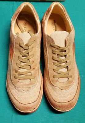 SCARPE UOMO CASUAL IN CAMOSCIO E TESSUTO COLORE BEIGE NUMERO 45