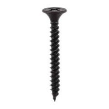 Drywall Plasterboard Screws Fine Thread Black - 3.9 x 25 mm