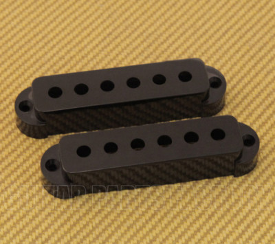 PC-6405-023 (2) Black Pickup Covers Vintage/USA and others Fender Jaguar Guitar