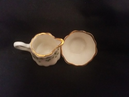Vintage Royal Tara Fine Bone China Miniatur Zucker/Sahnekännchen Set, Made in Ireland - Bild 5 von 8