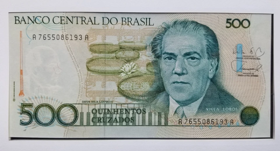 Brasil Heitor Villa-Lobos Nacimiento Centenario 1988 Música Musical FDC (portada de billete Foto 4 de 4