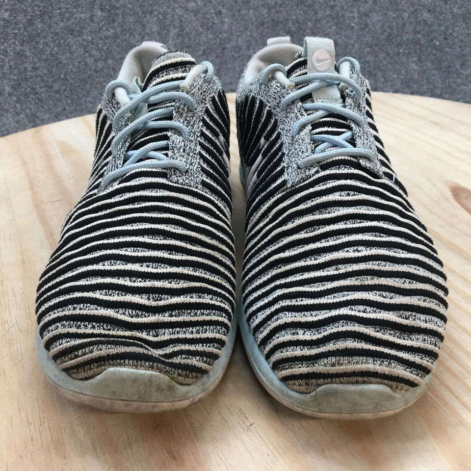 Nike Zapatos Mujer 7.5 Roshe Two Flyknit Tenis para Correr Negros Parte Superior Baja 844929 402 Foto 4 de 4