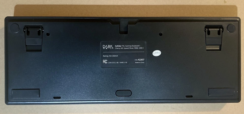 Monoprice Dark Matter Collider TKL RGB Backlit Keyboard - Cherry MX Speed Silver - Image 2 of 3