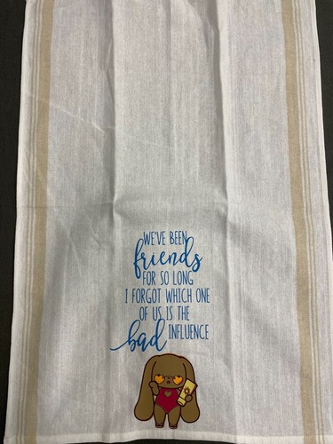 Funny Tea Towel, Decorative Hand Towel, Kitchen Dish Towel, Gag Gift - Picture 2 of 3