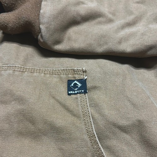 Dri-Duck 5020 Cheyenne Hooded Quit Lined Work Jacket Brown Men’s Large - Picture 2 of 16