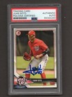 Juan Soto Signed Autographed 2018 Bowman #52 PSA DNA COA RC Very Early Sig Lot 1