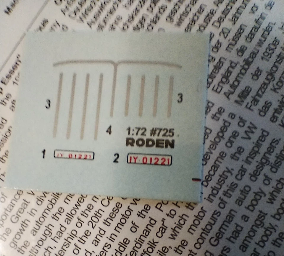 Roden 725 1/72 Opel Blitzbus Stassenzepp Essen Nuovo Sigillato - Immagine 4 di 4