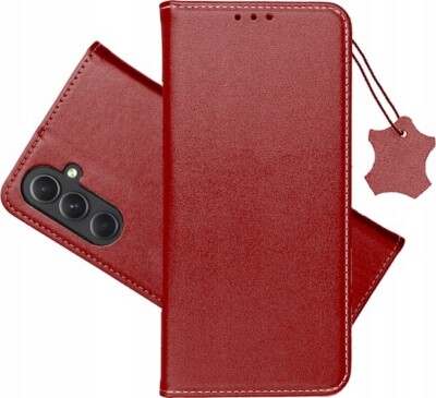 FÜR SAMSUNG GALAXY S25 - Forcell ECHT LEDER Tasche Etui Cover Case Hülle ROT