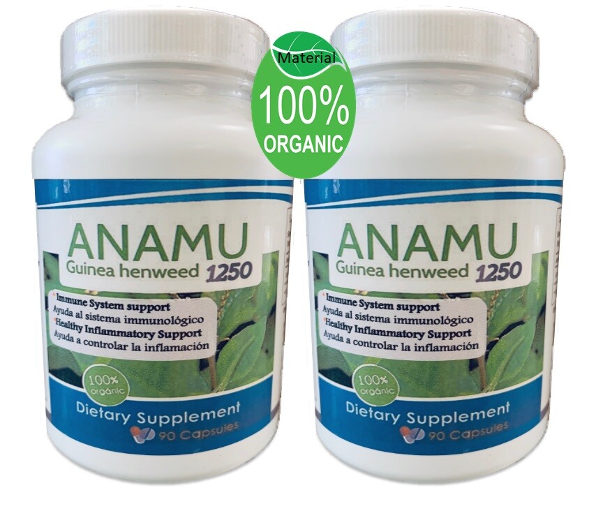 NATURAL ANAMU 2 Confezioni Speciali di 100% CAPSULE 180 CAPSULE 1250 MG. foto 3