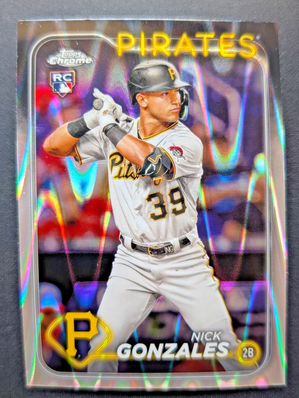 Nick Gonzales 2024 Topps Chrome Raywave Refractor Rookie Rc #72 Pittsburgh 