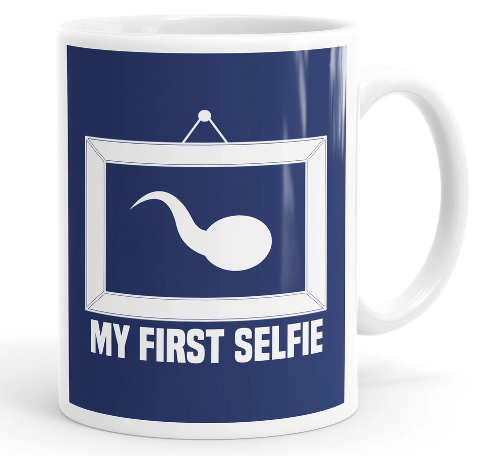 STREETSIDE SURGEONS Sperm My First Selfie Funny Mug Cup