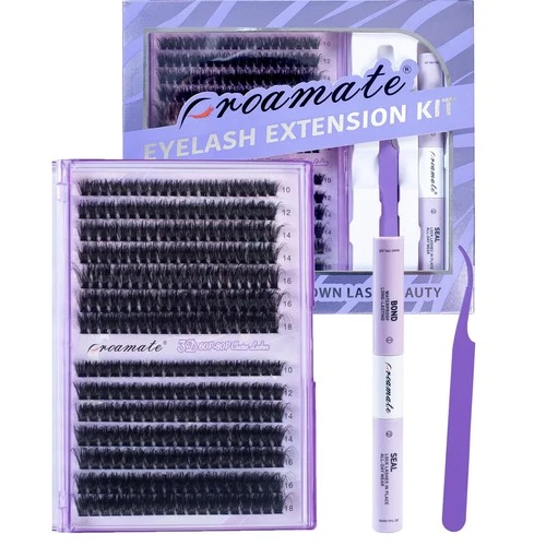 proamate Cluster Lashes Individual 1 count (Pack of 1), Black - product listing photo