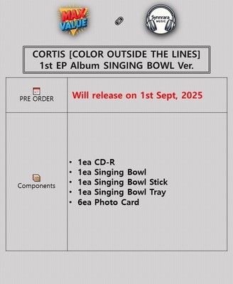 CORTIS COLOR OUTSIDE THE LINES 1st EP Album SINGING BOWL Ver/CD+