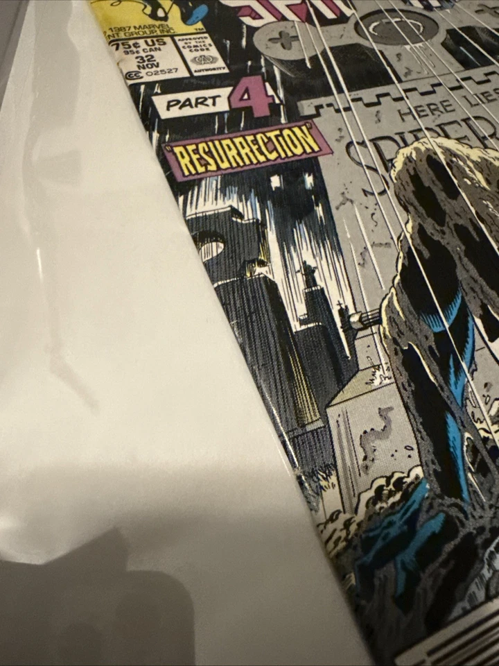 Web of Spider-Man #32 Marvel Comics 1987 Kravens Last Hunt Newsstand - Image 3 of 4