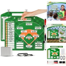 Magnetic Baseball Lineup Board for Dugout Dry Erase Softball Coaching Clipboard