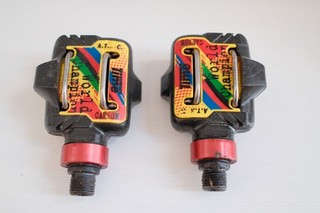 Vintage TIME ATAC World Champion Clipless MTB Bike Pedals 9/16 Multi 90s MTB