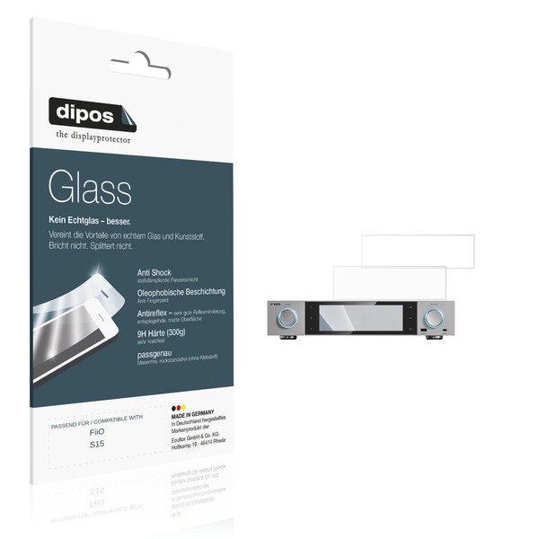 2X Schutzfolie FüR Fiio S15 Matt - Anti-Shock 9H Folie dipos Glass-image