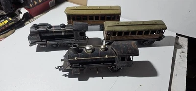 Ancienne Locomotive Jouet – Bois Et Tôle – Début 20ème Siècle