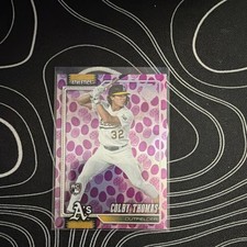 2026 Topps Colby Thomas [Base] Holiday Egg Variation Easter Tin SP Purple Foil