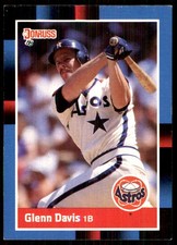 Glenn Davis 1988 Donruss #184 Houston Astros MLB READ FREE SHIPPING AutographDen