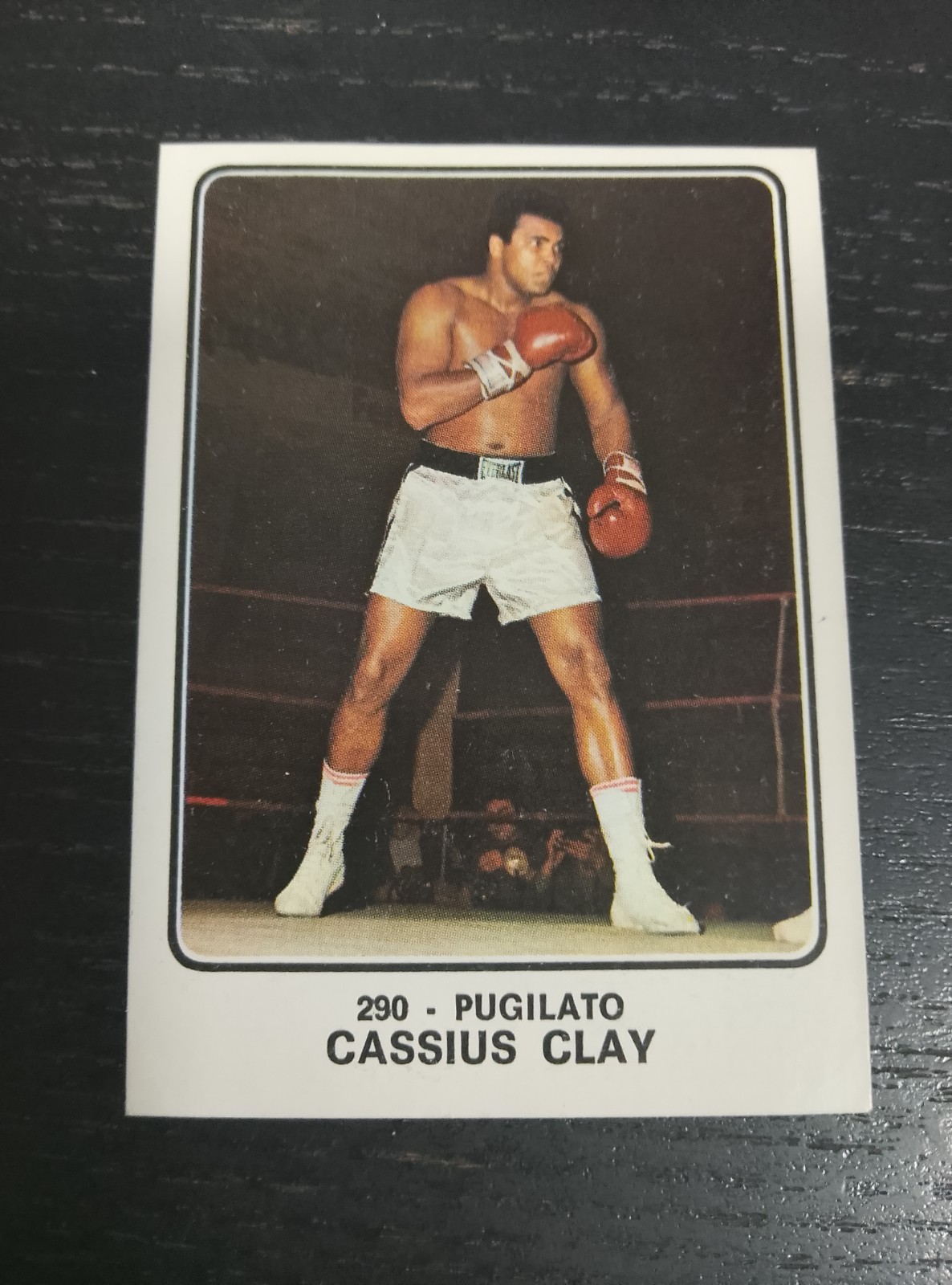1973-7 CASSIUS CLAY CAMPIONI DELLO SPORT PANINI #290 NEW NEAR MINT