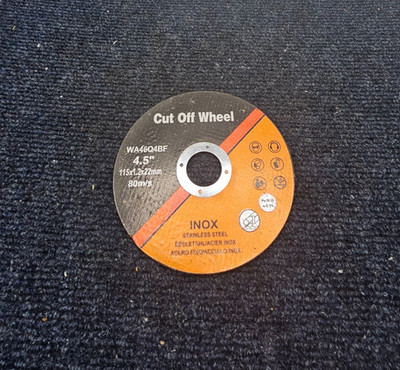 (QTY 21) INOX WA46Q4BF: Stainless Steel 4-1/2'' Cut Off Wheel Cutting Discs 80m/s
