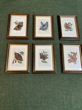 Uhlenhof Stickerei Schmetterlinge mit Rahmen 6 Stk