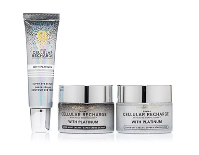 ELIZABETH GRANT Caviar Platinum Tages- & Nachtcreme je 100ml &Roll-on Augenserum
