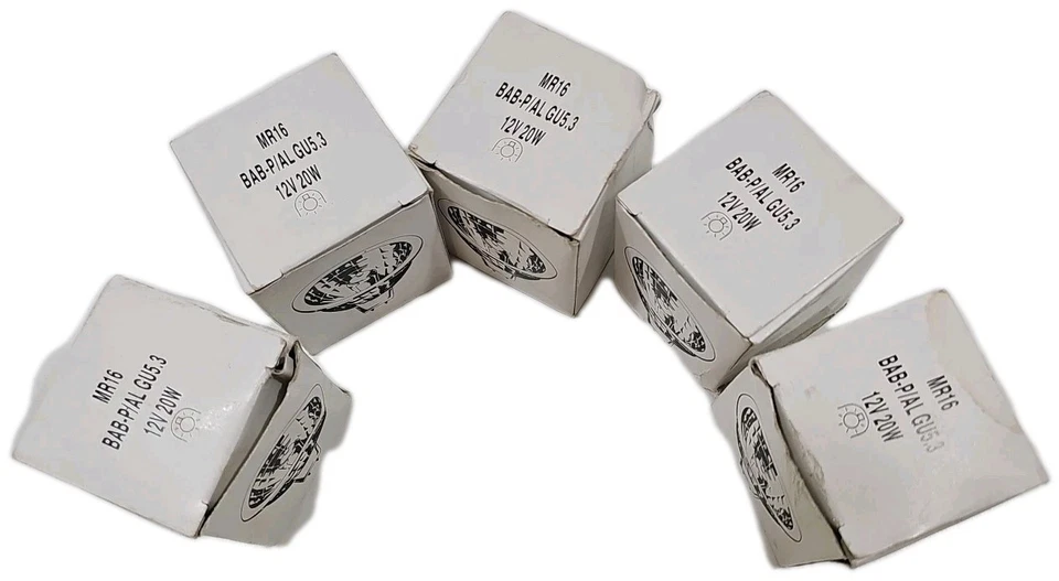 DISPLAY LAMP MINI # MR16 BAB-P/AL GU5.3 12V 20W FTD W-A-C LIGHTING NEW~Lot Of 5~ - Image 4 of 4