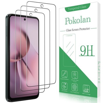 Pokolan 3 Pack Screen Protector for Motorola Moto G 5G 2025 Tempered Glass, 9H