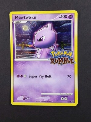 Pokemon Mewtwo Lv. 65 Holo 9/16 Rumble mit Swirl LP bitte Beschreibung lesen